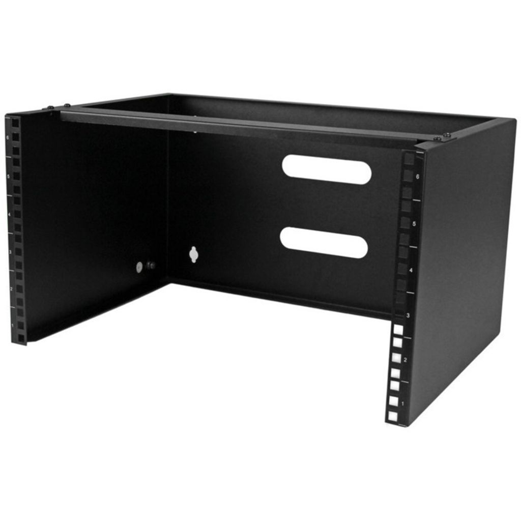 StarTech Halterung für Patchpanel, 6U Rack für Wandmontage, Befestigung für Netzwerk-Geräte, robuste Konstruktion, Slotblech für Patchfeld, 35...