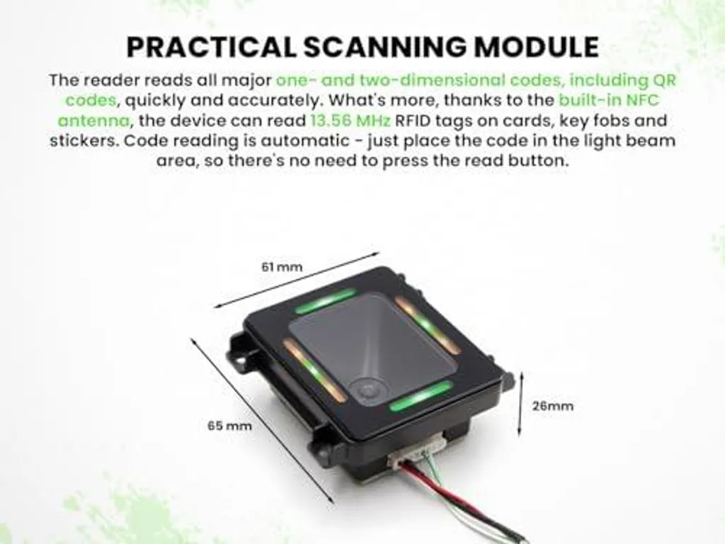 Module de lecture QR code pour borne et automate HDWR HD-SM820 1D/2D - 9