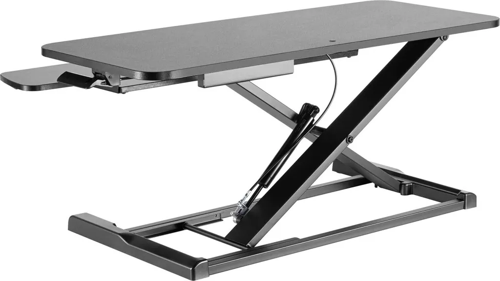 Station de Travail Réglable 95cm Toboli avec Support Clavier Ergonomique