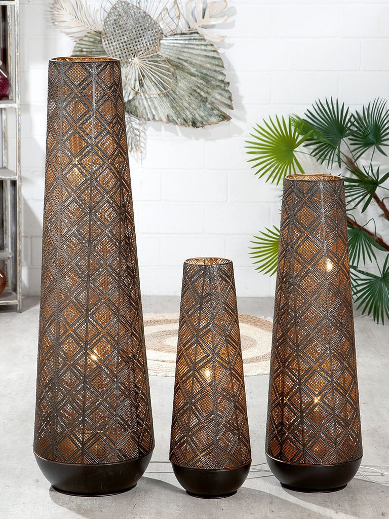 Gilde Bodenleuchte, "Almazar", orientalisch, Metall, Zdjęcie produktu 