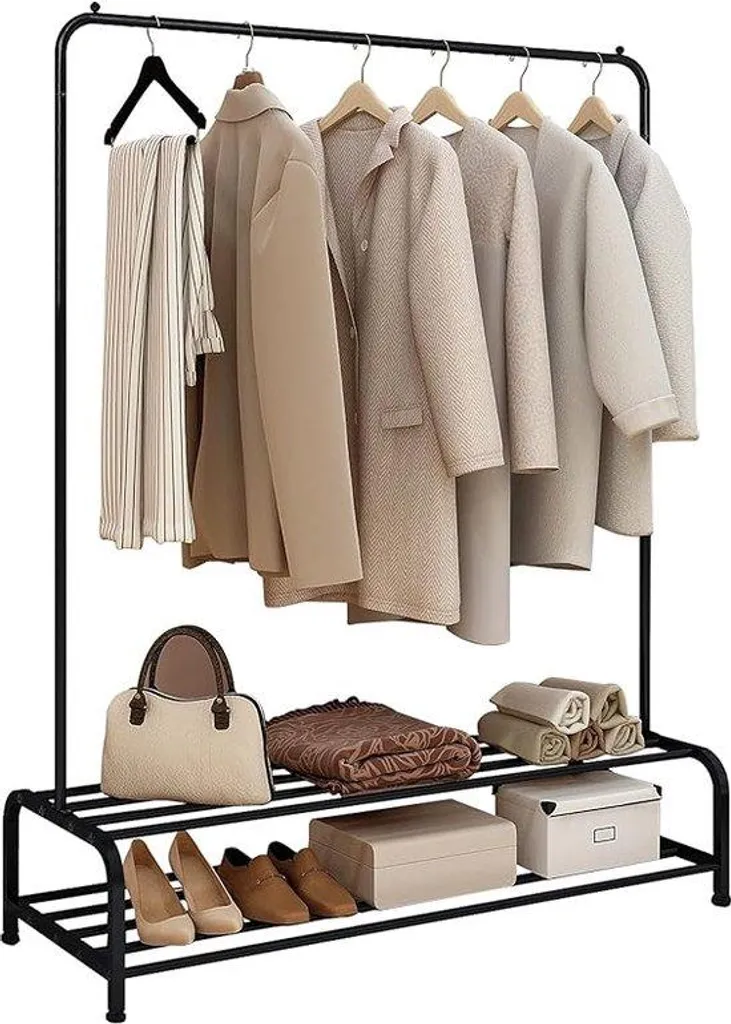 Dressing modulable 110 cm et penderie ouverte pour chambre et buanderie