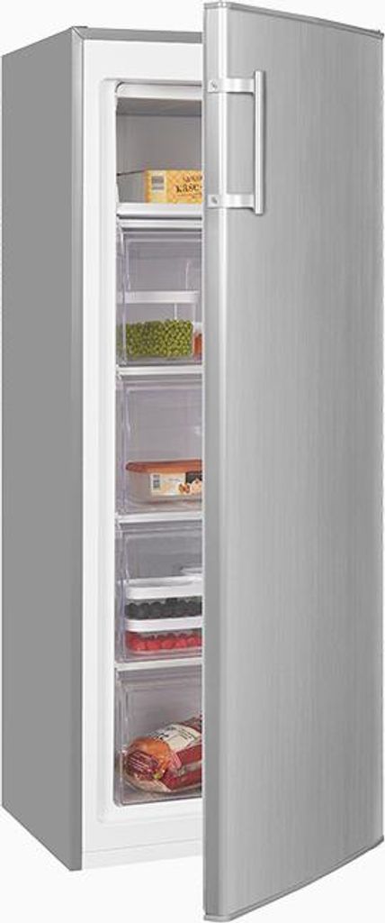 Exquisit GS230-H-040E Gefrierschrank 4 Sterne inoxlook Produktbild 