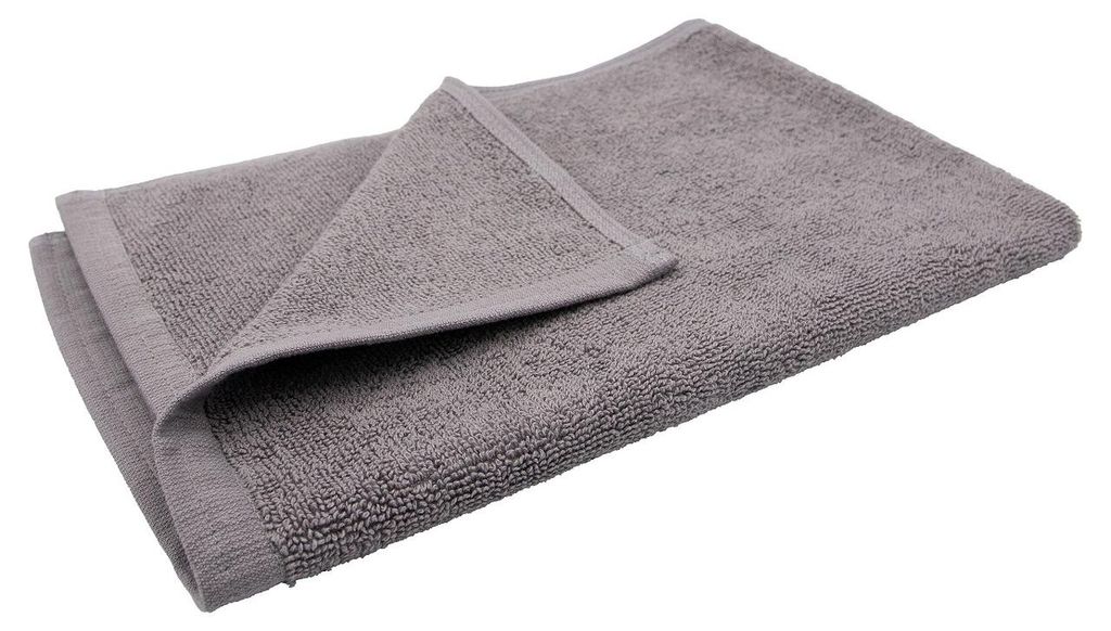 Serviette - Serviette en tissu éponge - Gris clair - 40 x Image du produit 