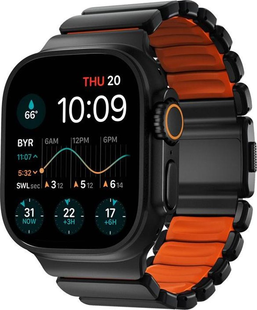 Nomad Stratos Band Black Titanium Ultra Orange FKM AW Obrázek produktu 