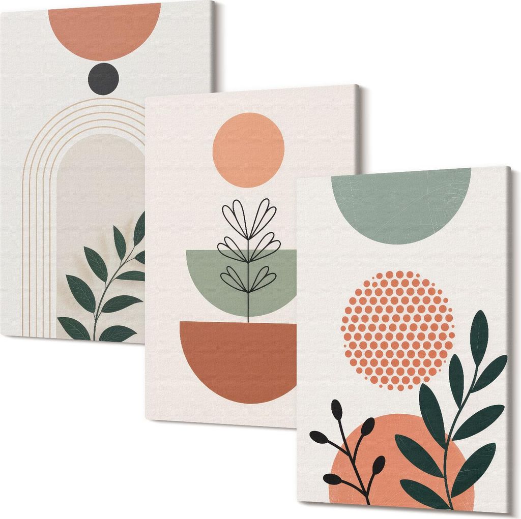 Wandbild – Leinwandbild – Leinwandbilder – Polycanvas – Kunstdruck – Modern – Panorama – Mehrteilig – 3-Teilig Set – Hochwertig ...