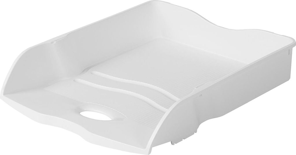 Briefablage HAN Re-LOOP, DIN A4/C4, 100% Recyclingmaterial, stapelbar, nestbar, stabil, weiß