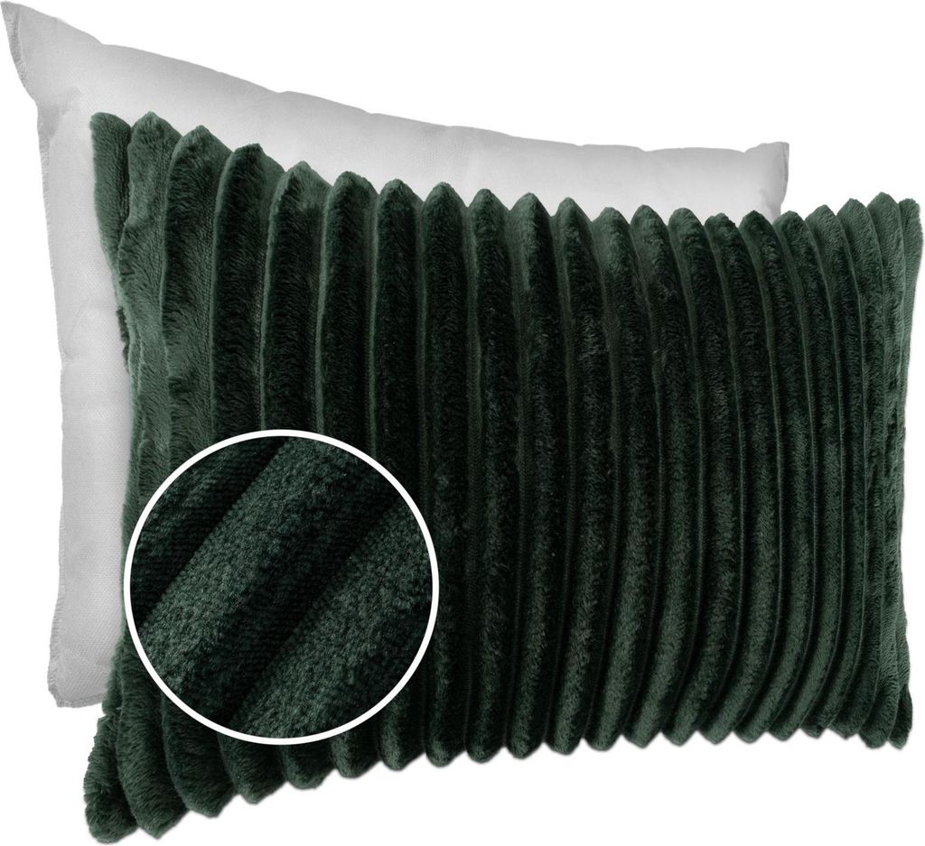 Dekokissen LILLI BIG CORD Velour mit Reißverschluss 30x50cm Produktbild 