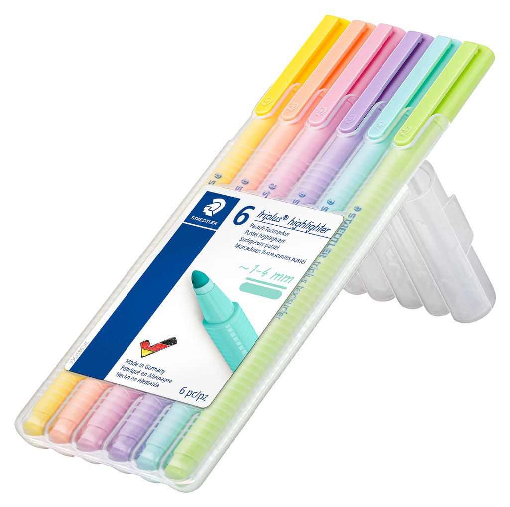 Staedtler 362 C, 6 szt., Limonka, Mięta, Brzoskwiniowy, Zdjęcie produktu 