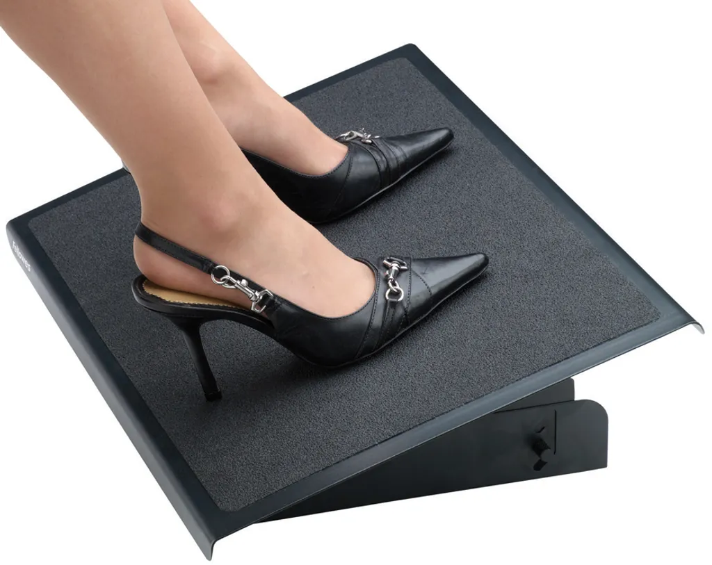 Support de Pieds de Bureau Fellowes Réglable pour Posture Assise