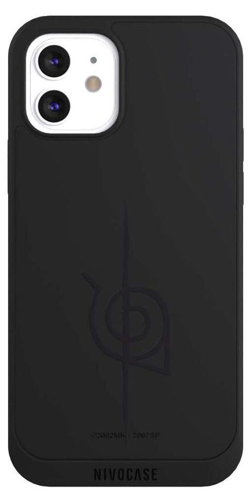 NIVOCASE Handyhülle für Apple iPhone 12 Hülle NIVOpure Case Schwarz Naruto Shippuden Sasuke Konoha