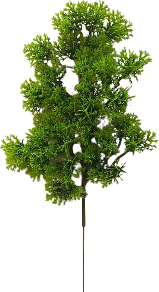 1 Branch Künstliche Pflanze Frischwacht lebendige UV-resistente Blumenarrangement Fake Pine Stamm für den Innenhof-Grün