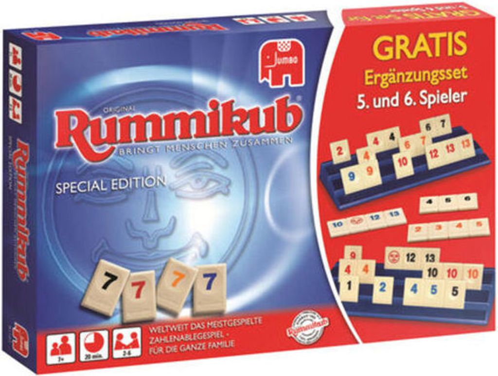 Rummikub Spiel Special Edition mit Ergänzungsset 5. und 6 Produktbild 1