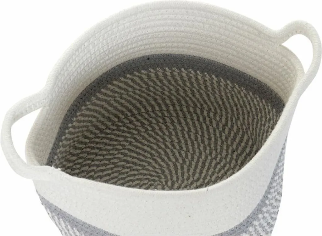 Panier de rangement anti-désordre coton 25 cm lot de 4 pour maison nette