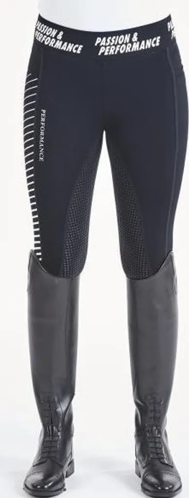Leggings d'équitation Busse Performance noir FS20 extensible et robuste