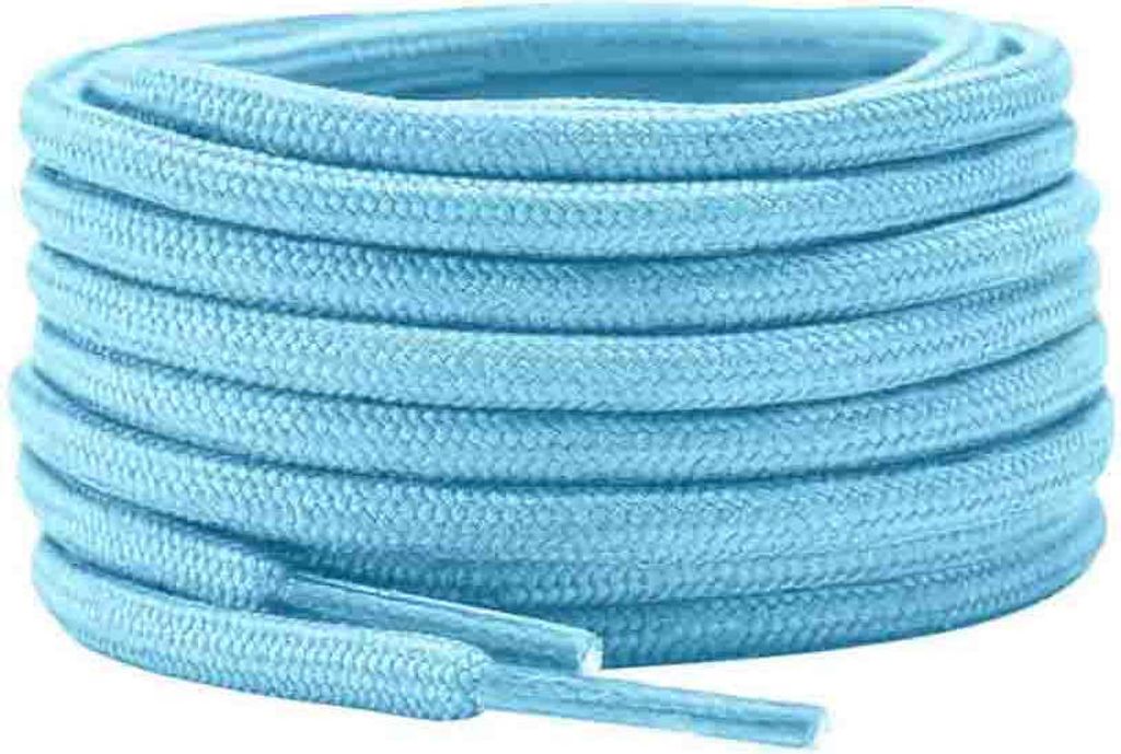 Runde Schnürsenkel in Blau Hell - 80cm