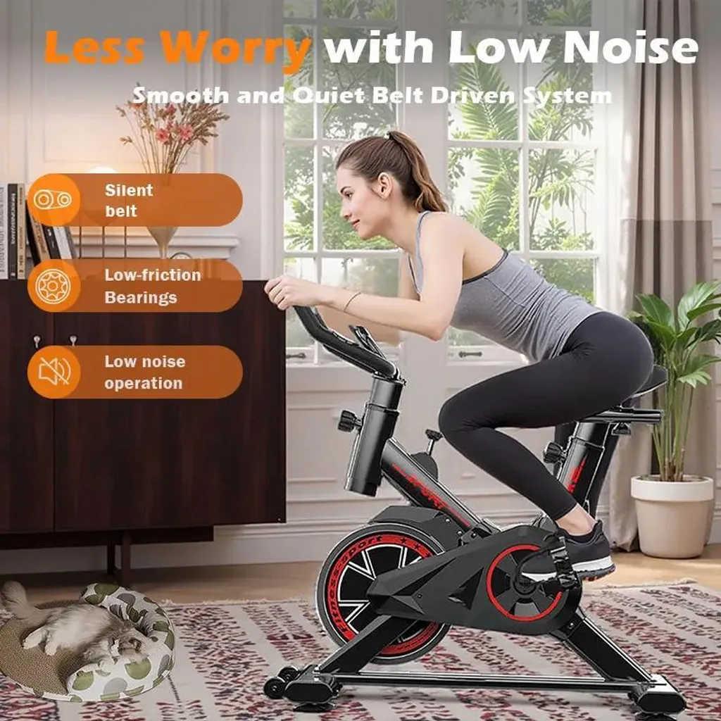 Vélo d'appartement compact sans écran pour entraînement simple - 2