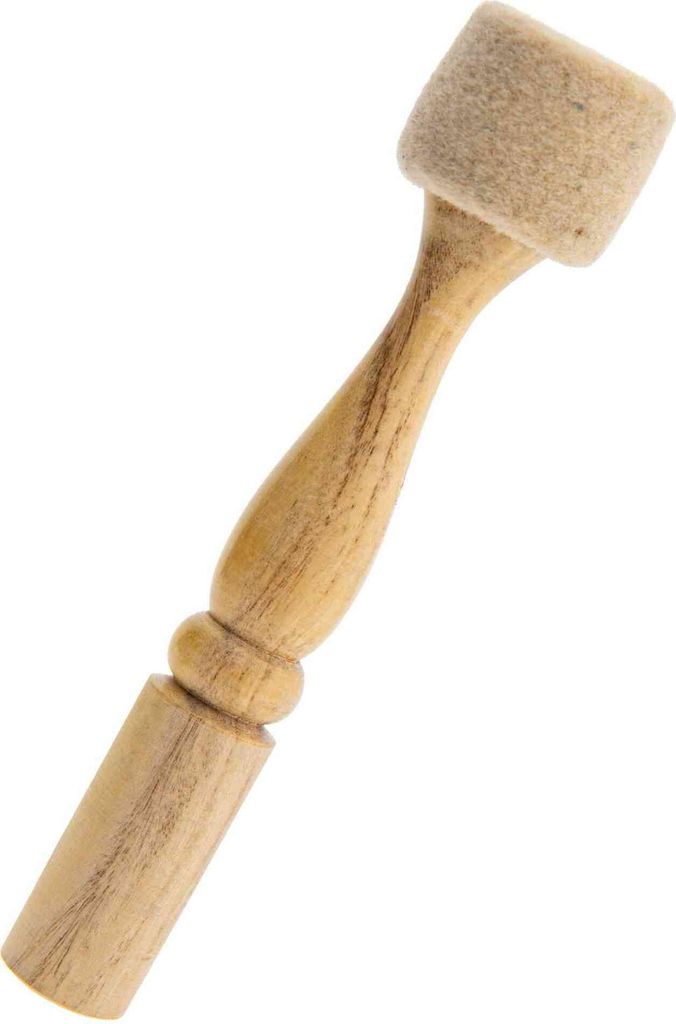 16cm Klöppel aus Holz mit Filz - Klangstab, klarer Klang und harmonische Töne