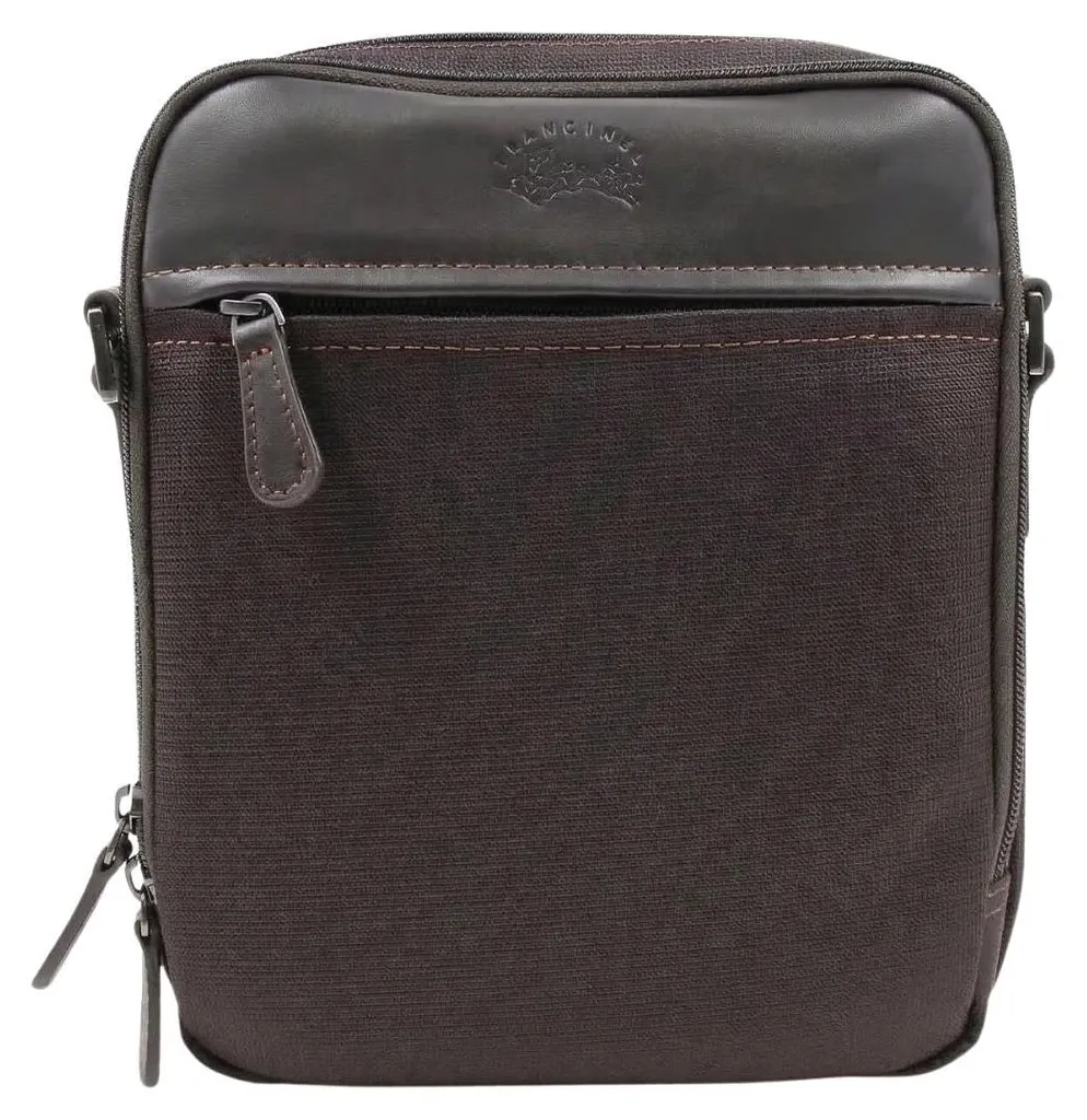 Sacoche Homme Porto Francinel Marron en cuir avec bandoulière réglable