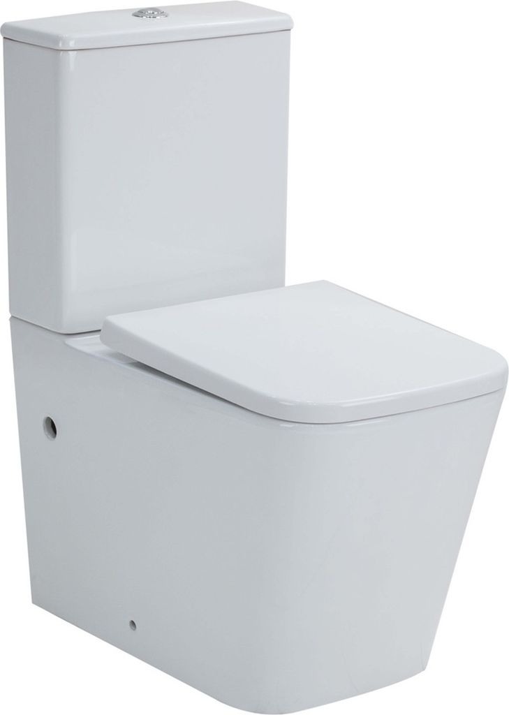 WC-Kombination Set Aliki Tiefspüler ohne Spülrand weiß Produktbild 9