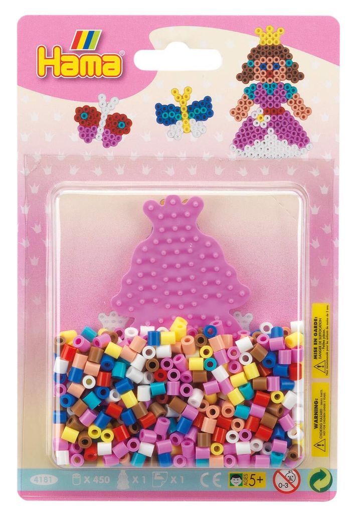 Hama Bügelperlen midi "Prinzessin/Schmetterling" im Blister 450 Bügelperlen