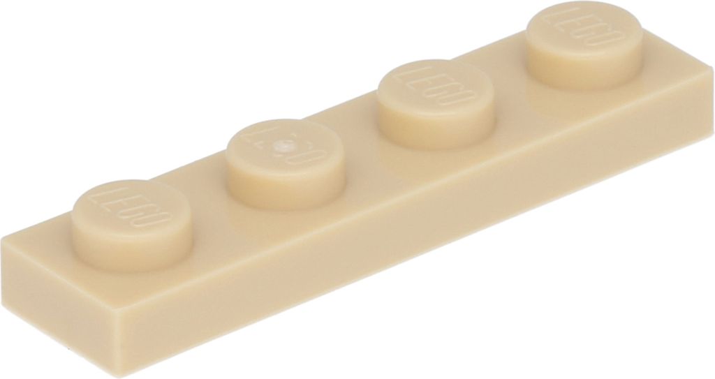 Lego 1x4 Platte 3710 - 50 Stück Beige