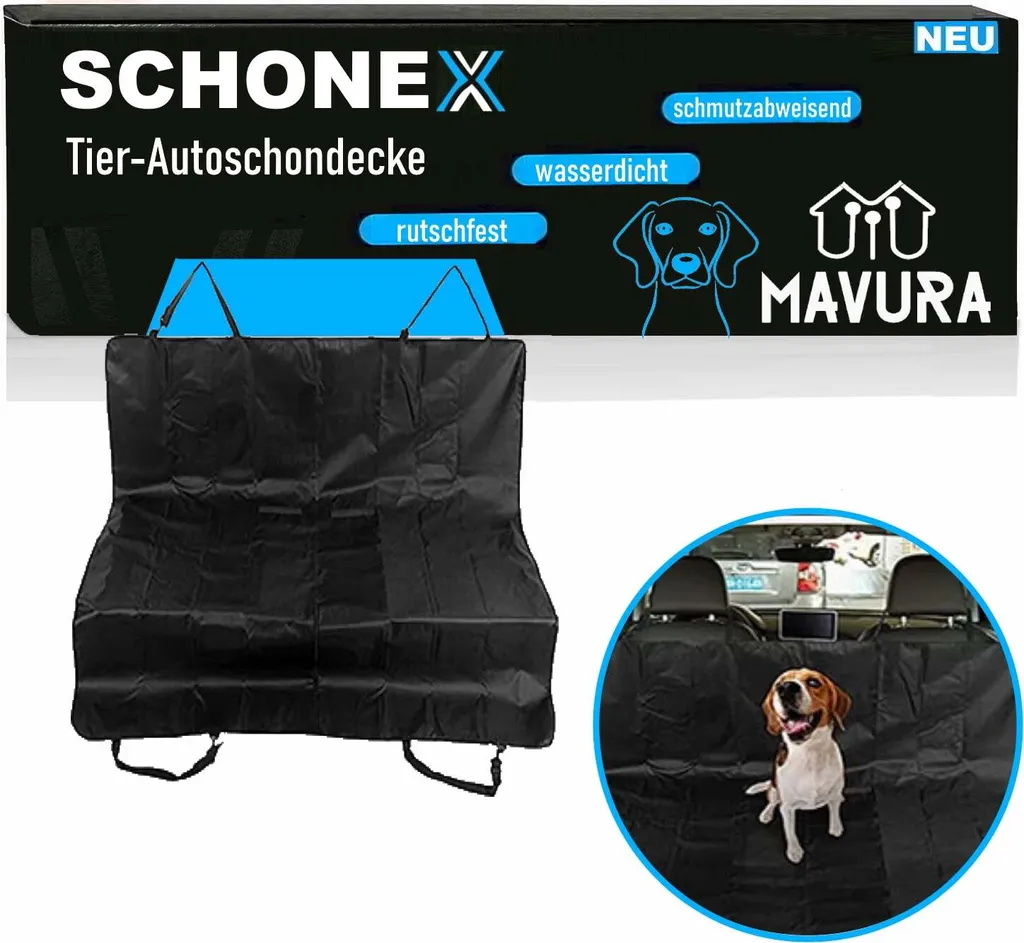 OFFERTA SCHONEX: Coperta Auto Cani 144x144 - Proteggi Ora la tua Auto