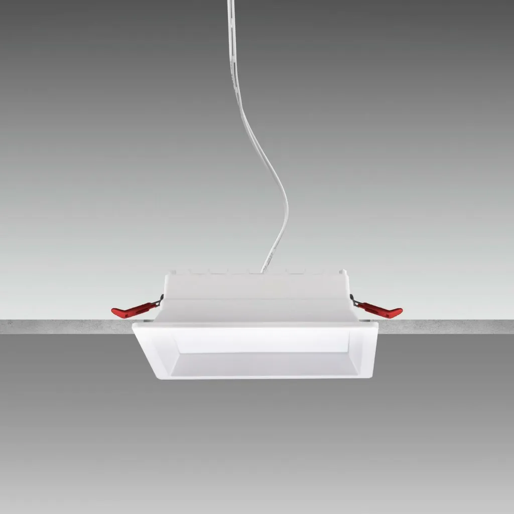 Spot LED Encastrable Carré ZENO 16W Century pour Plafond Intérieur