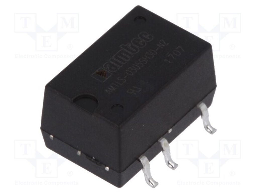 1x Wandler: DC/DC 1W IAusg: 200mA 5VDC UEing: 2,97÷3,63V SMD 1,5g AM1LS-0305SH30-NZ