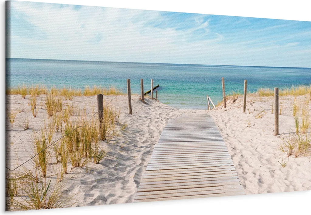 Quadro su Tela Il Silenzio del Mare 120x40 - Paesaggi Italiani Shop
