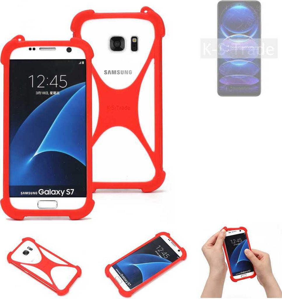 K-S-Trade Handy-Hülle kompatibel mit Xiaomi Redmi Note 12 Explorer Schutz-Hülle Bumper Silikon Schutz Hülle Cover Case Silikoncase Silikonbumper