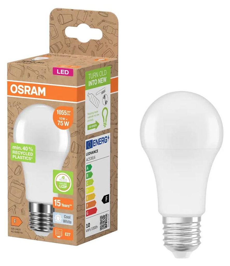 Osram LED A60 Birne 10W = 75W E27 matt 1055lm neutralweiß Produktbild 