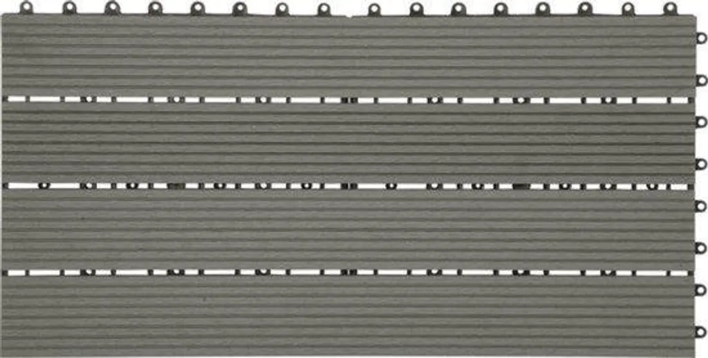 Lot de 6 dalles de jardin gris clair 30x60 cm pour terrasse extérieure