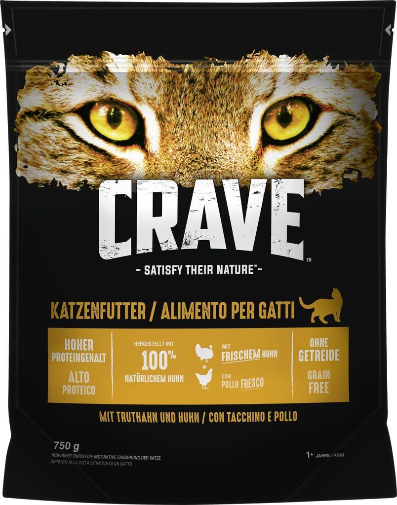 Crave MIT TRUTHAHN & HUHN, Adult, Huhn, Truthahn, 750 g Produktbild 