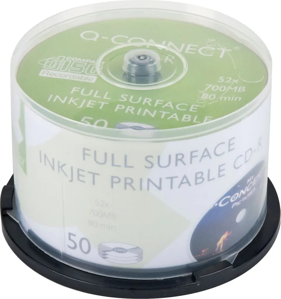 CD-R pour Archivage de Données et Impression Jet d'Encre x50 700MB