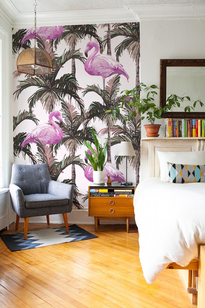 Coloray Fototapete 250x250 cm An Einer Wand Latex Latextapete - Flamingo-Tier.