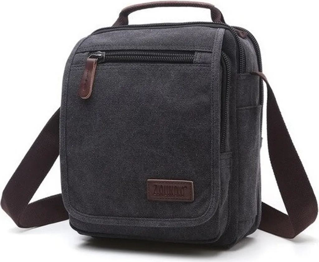 Borsa ZUOLUNDUO KP15417 Nera | Tracolla Uomo per Viaggi e Tempo Libero