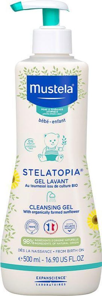 Mustela BéBé Stelatopia vyživující čisticí gel Cleansing Obrázek produktu 