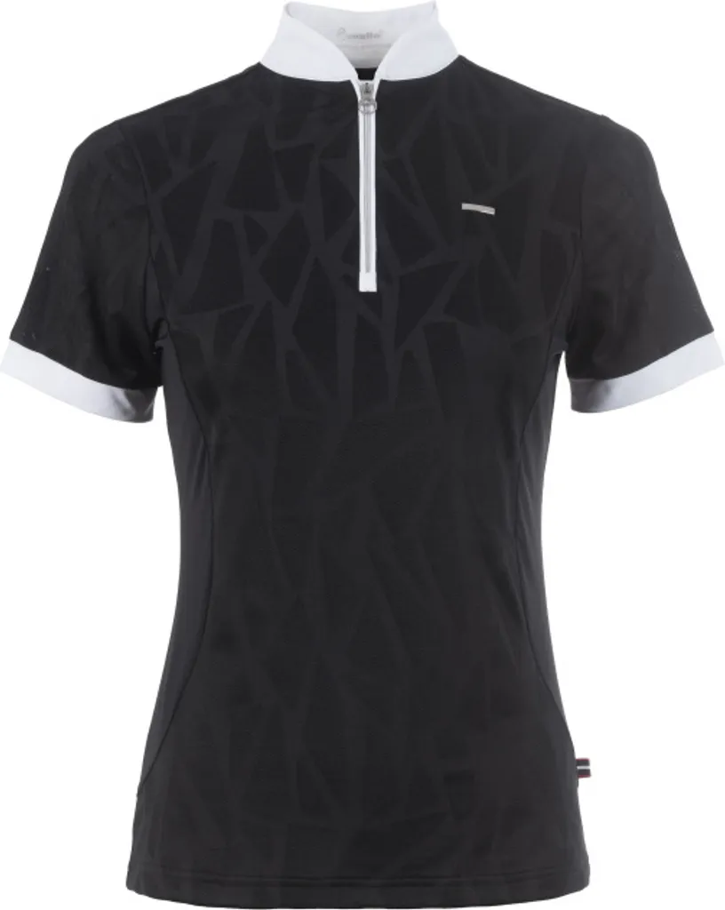 Chemise de concours Cavallo femme Jaquard Halfzip black FS 2024 - T42