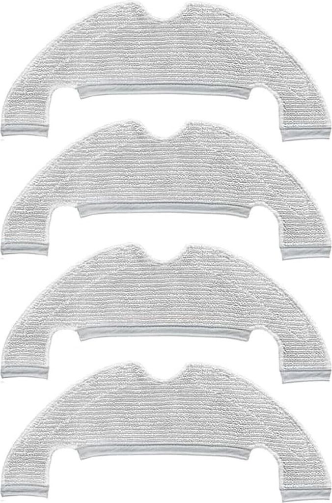 4er-Pack Ersatz-Reinigungstücher für Dreame D10 Plus/Z10 Pro/L10 Plus Roboter-Staubsauger-Zubehör, Mikrofaser-Mopp-Pads