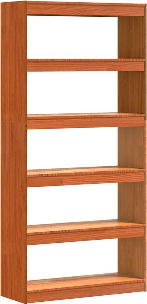 Bücherregal Wachsbraun 80 x 30 x 167,5 cm Massives Kiefernholz