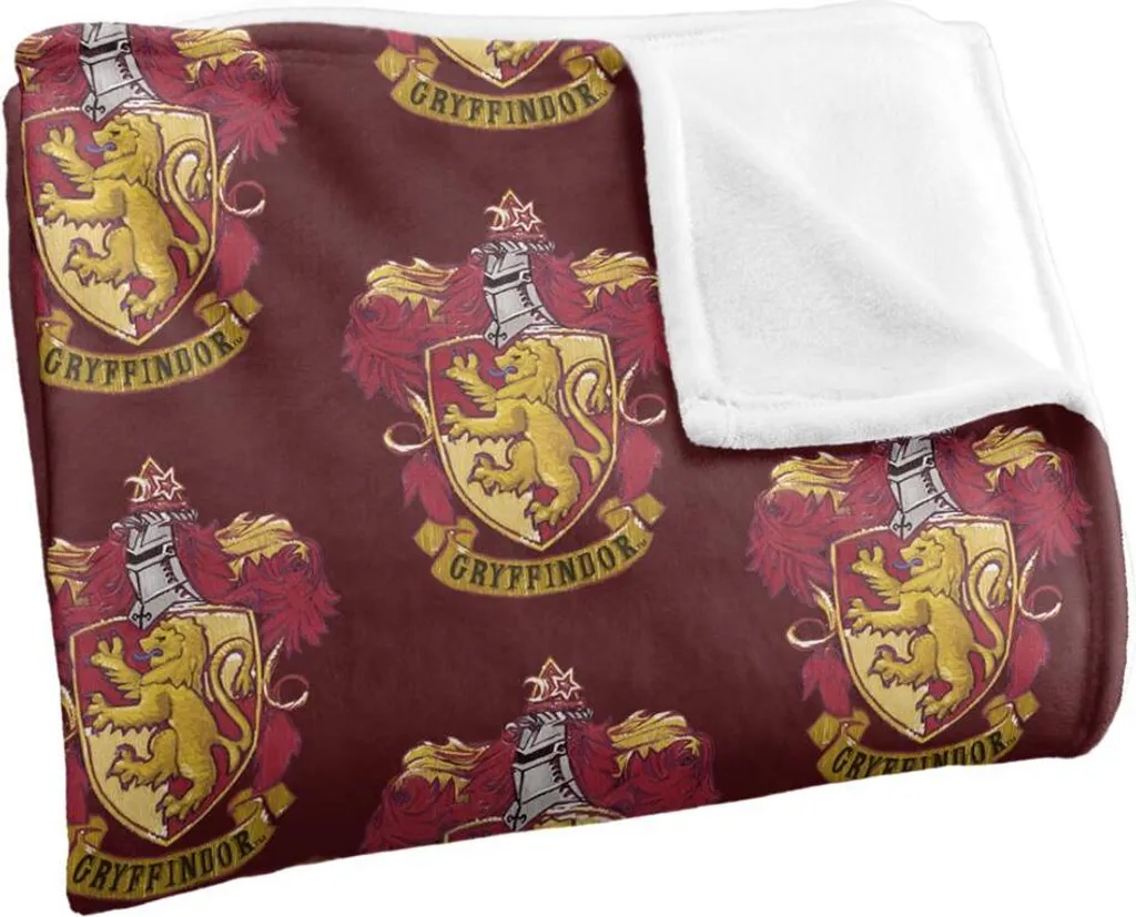 Couverture Gryffindor à imprimé répété TV18497 taille unique douce - 3
