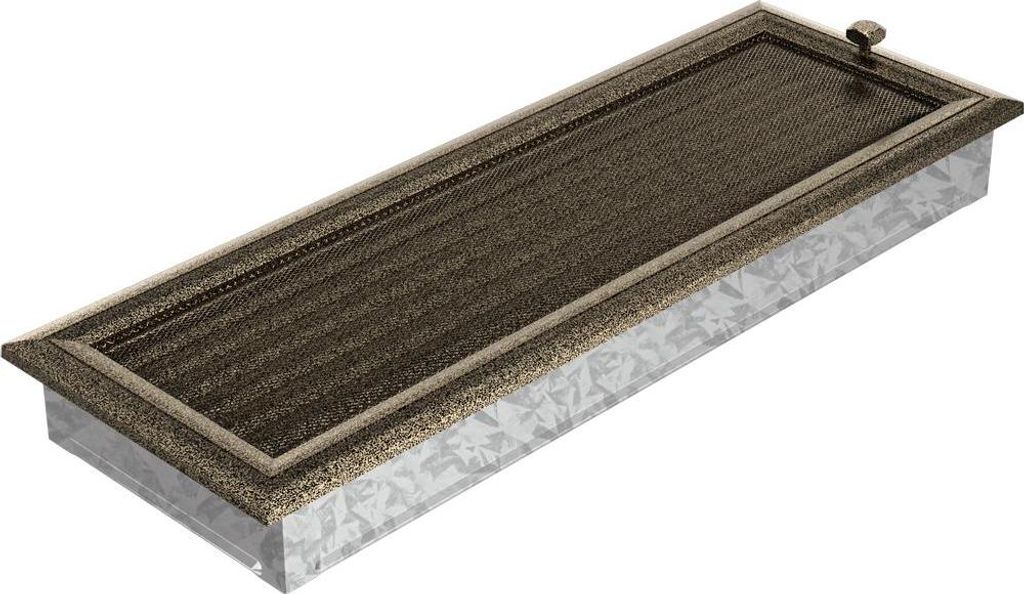 Lüftungsgitter Oskar 17x49 schwarz und gold Jalousie