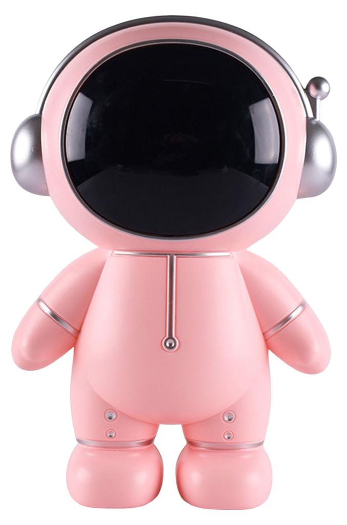 Kreatives Sparschwein im Astronauten-Design mit abnehmbaren, filigranen Teilen – ideal zum Selbermachen und Sparen für Zuhause