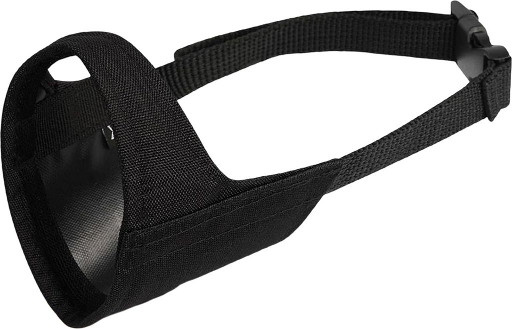 Maulkorb für Hunde, weicher Nylon-Maulkorb, atmungsaktives Netzgewebe, trinkbarer Maulkorb, verhindert Bellen, Beißen und Kauen, Hundemundabdecku...