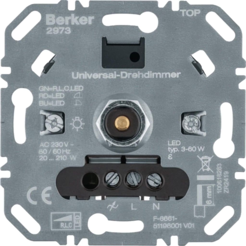 Berker 2973 Uni otočný stmievač LED stmievač Obrázok produktu 