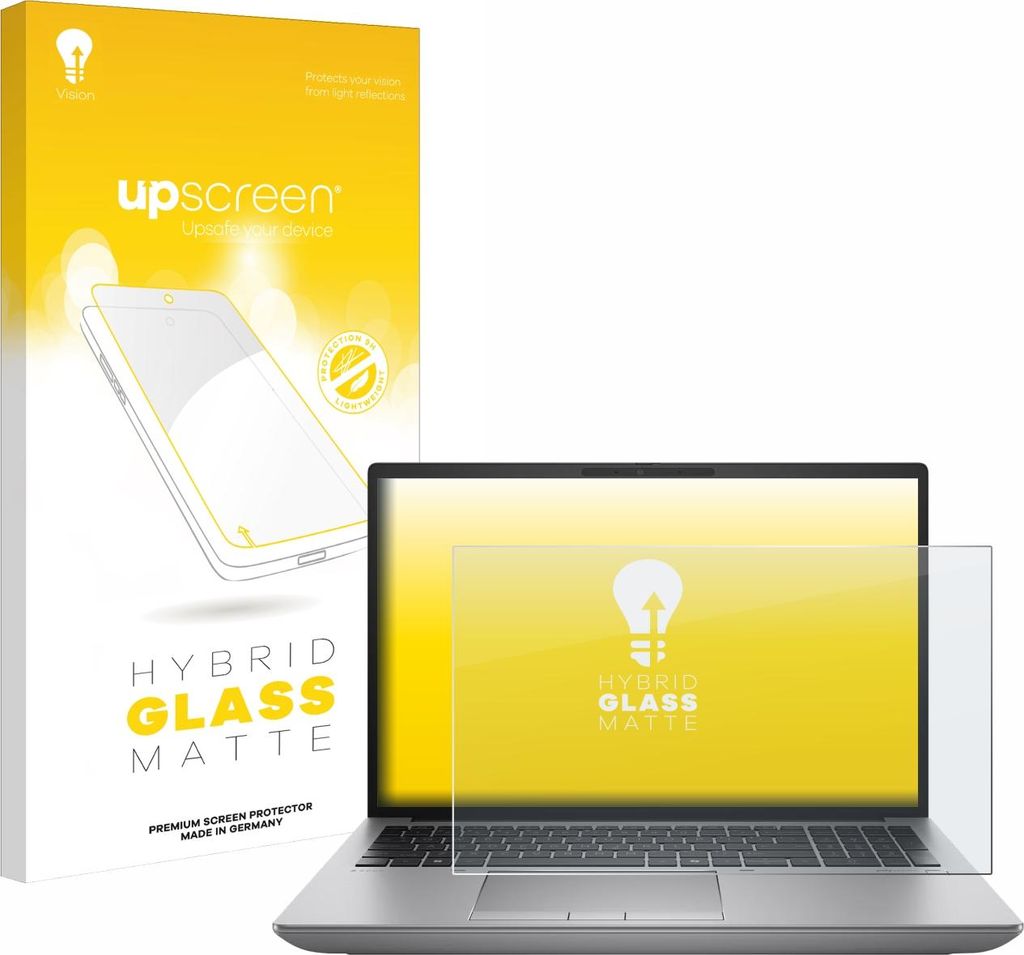 upscreen Entspiegelungs Schutzglas für HP ZBook Fury 16 G11 Non-Touch Schutzfolie Panzer Folie Glas Display Schutz matt