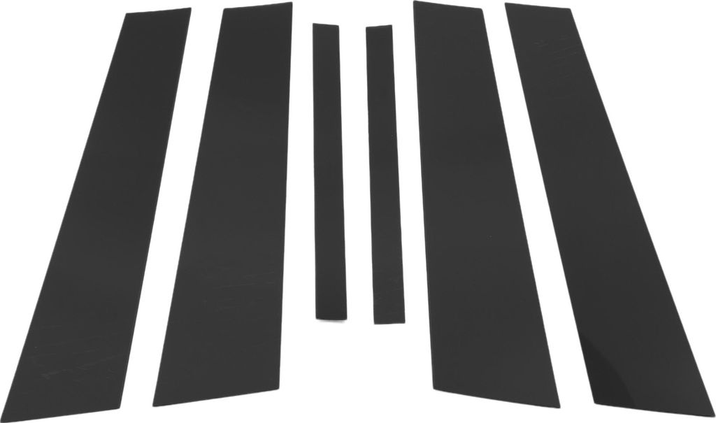 Türpfostenfensterleiste - Auto Front Heck Links Rechts Seite Anti-Kratz-Aufkleber - für BMW 3er E90 Limousine 2005-2012 Kunststoff Schwarz - 6 St...