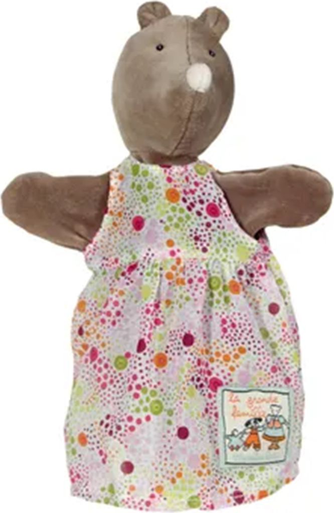Moulin Roty - 632142 - Handspielpuppe Apolline der Maulwurf, Plüsch, 23cm