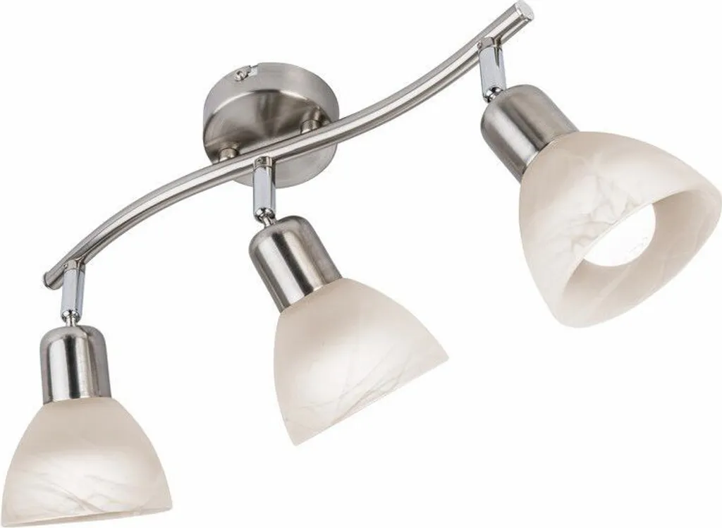 Spot de plafond orientable 3 bras Daytona 2 en métal nickel Reality