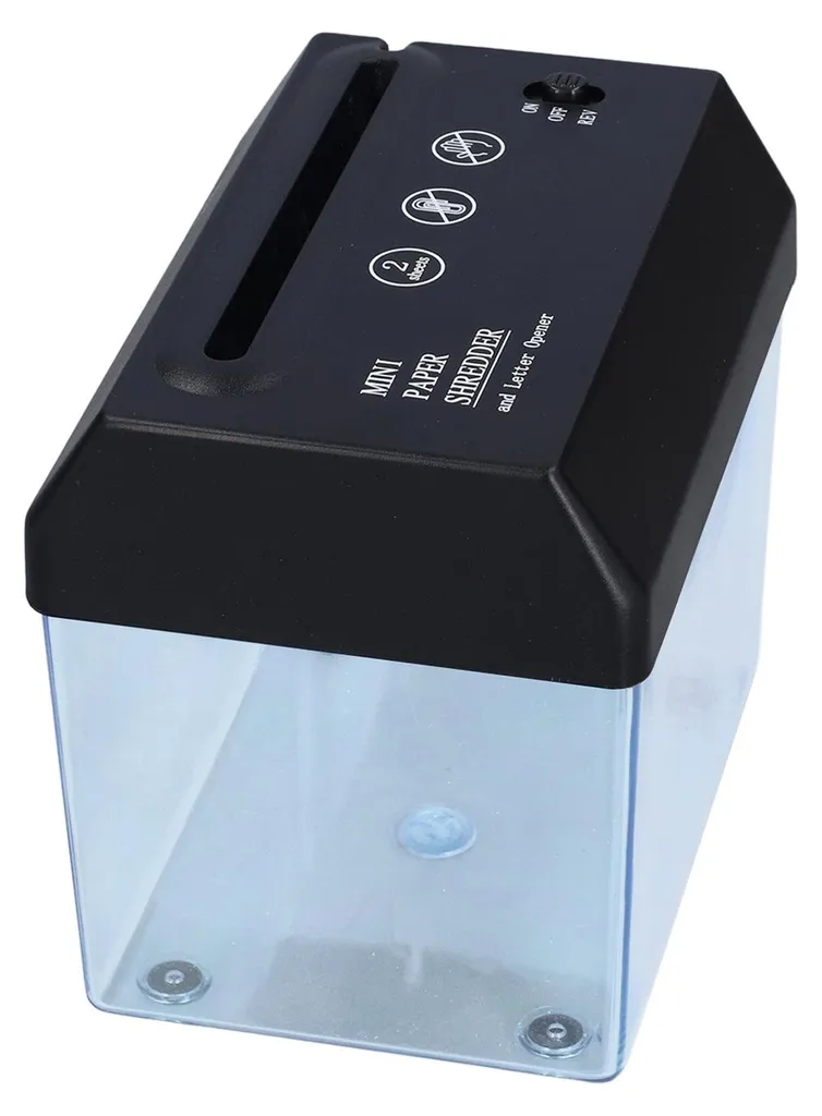 Mini destructeur de documents USB format A6 avec lames en métal durable - 2